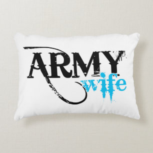 Coussins Décoratifs Femme de l'armée en état de détresse