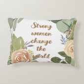 Coussins Décoratifs femmes fortes changer le monde 8 mars égalité (Dos)