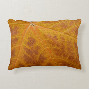 Coussins Décoratifs Feuille de Érable Jaune Automne Abstrait Nature