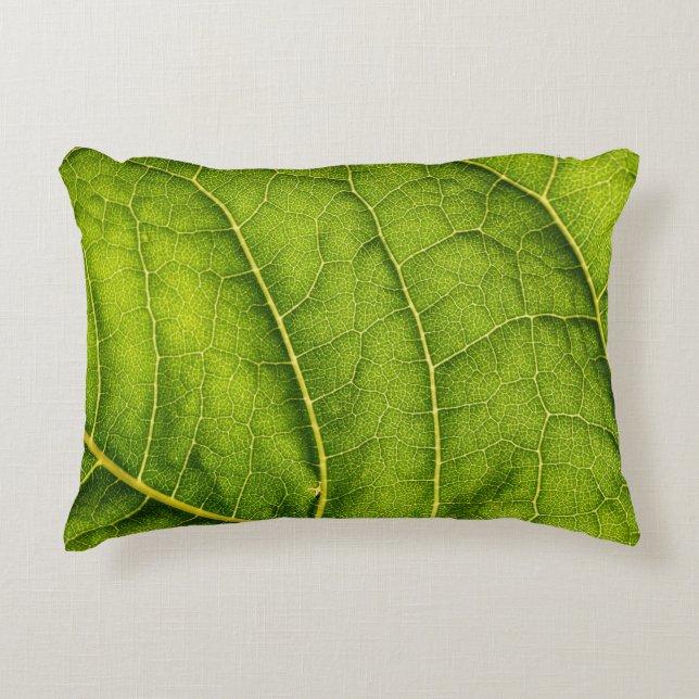 Coussins Décoratifs Feuille verte (Devant)