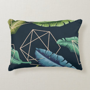 Coussins Décoratifs Feuilles Abstraits : Ligne Polygonale Sans Couche.