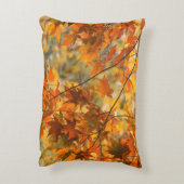 Coussins Décoratifs Feuilles d'automne Citrouille Coton orange (Dos(Vertical))