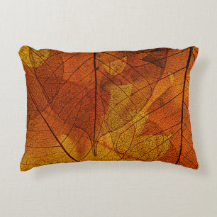 Coussins Décoratifs feuilles d'automne dans les détails automne, arriè