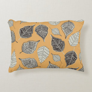 Coussins Décoratifs Feuilles d'automne, motif vintage sans soudure.