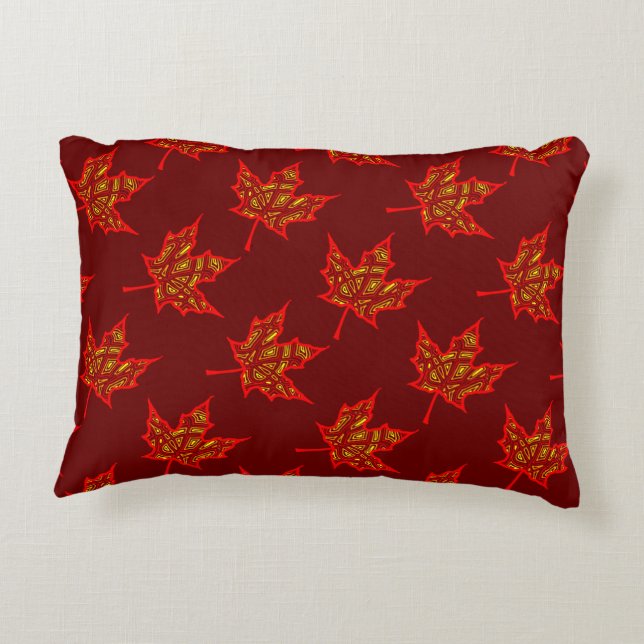 Coussins Décoratifs Feuilles de feu (Dos)