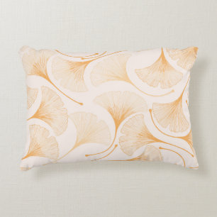 Coussins Décoratifs Feuilles de Ginkgo : Motif Floral sans joint.