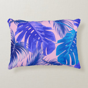Coussins Décoratifs Feuilles de palmiers tropicaux, feuilles de jungle