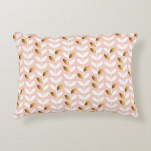 Coussins Décoratifs Feuilles d'or élégantes : Rosy Vintage.
