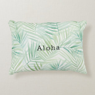 Coussins Décoratifs Feuilles Tropicales Vertes Aloha