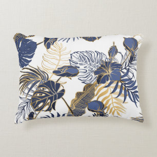 Coussins Décoratifs Feuilles tropicaux, arrière - plan sans couture da