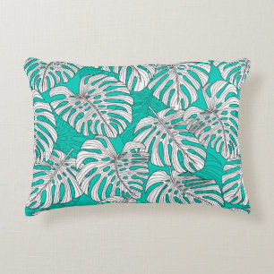 Coussins Décoratifs Feuilles tropicaux, feuilles jungle sans soudure v