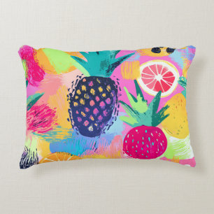 Coussins Décoratifs Fiesta Abstraite de fruits tropicaux Paradise
