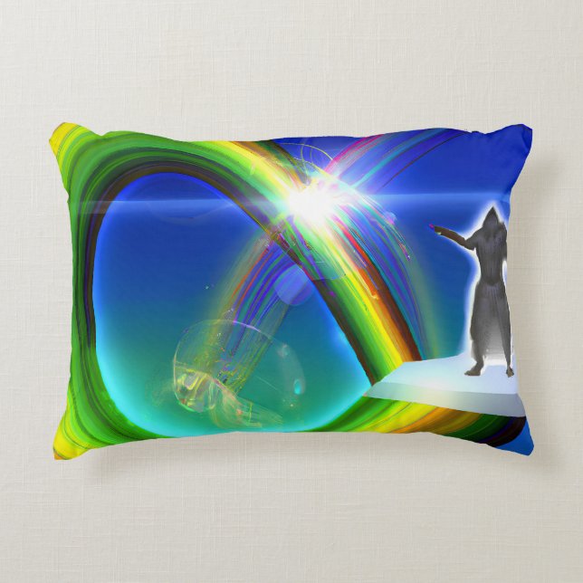 Coussins Décoratifs Figure de mystère au Stargate interdimensionnel (Devant)