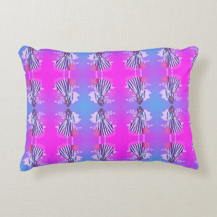 Coussins Décoratifs Fille ado design à la mode femmes violette