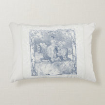 Fille équestre romantique Cottagecore Delft Bleu