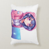Coussins Décoratifs Fille Kawaii (Devant(Vertical))