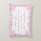 Coussins Décoratifs Fille Ours et Coeurs Teddy (Dos(Vertical))