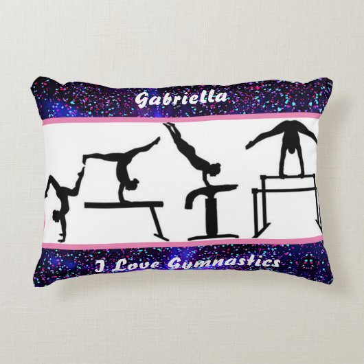 Coussins Décoratifs Filles I Love Gymnastique (Devant)