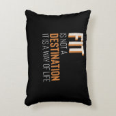 Coussins Décoratifs Fitness Gym Motivation Fit Est Mode De Vie (Devant(Vertical))