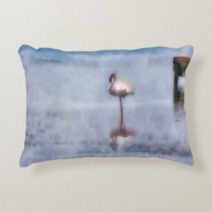 Coussins Décoratifs Flamant rose aquarelle