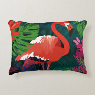 Coussins Décoratifs Flamant rose rose : Harmonie des papillons tropica