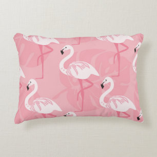 Coussins Décoratifs Flamants roses : illustration vintage sans soudure