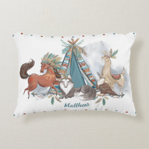 Coussins Décoratifs Flèches de teepee Feathes des animaux des forêts t