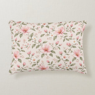 Coussins Décoratifs Fleur de cerisier rose tendre motif sans couture