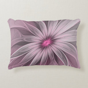 Coussins Décoratifs Fleur de fantaisie Art fractal floral abstrait de