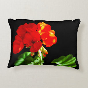 Coussins Décoratifs Fleur de géranium rouge