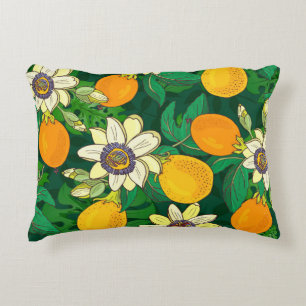 Coussins Décoratifs Fleur de Passionflower : Arrière - plan noir Vinta