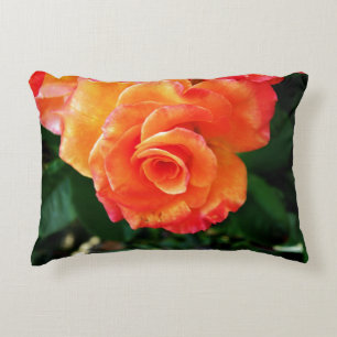 Coussins Décoratifs Fleur de rose orange
