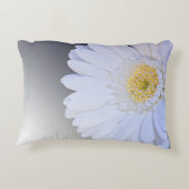 Coussins Décoratifs Fleur Gerbera blanche, personnalisable (Dos)