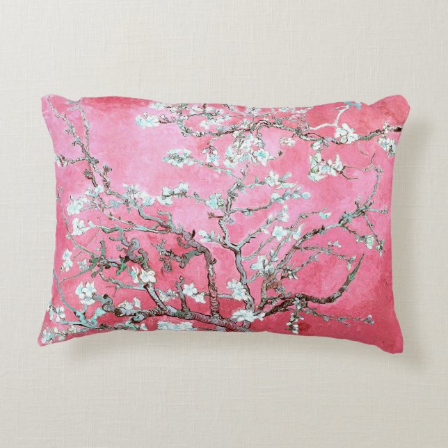 Coussins Décoratifs Fleuron rose Van Gogh (Dos)