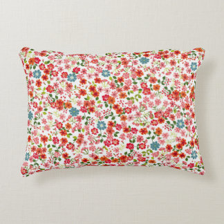 Coussins Décoratifs Fleurs à petite échelle, style calico sans couture