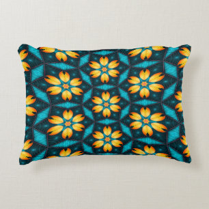 Coussins Décoratifs Fleurs Abstraites jaunes