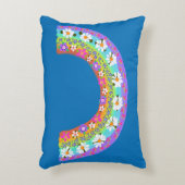 Coussins Décoratifs Fleurs arc-en-ciel sur Sky Blue Vous Customisez (Devant(Vertical))