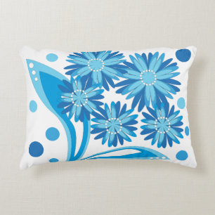 Coussins Décoratifs Fleurs bleues d'origine