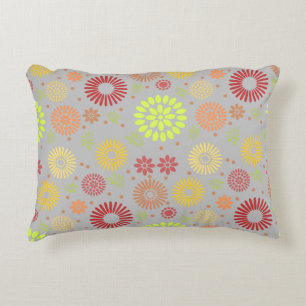 Coussins Décoratifs Fleurs d'automne colorées dans des tons chauds