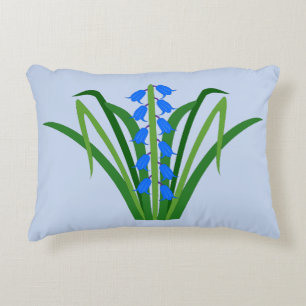 Coussins Décoratifs Fleurs de Jacinthe bleue Bébé Garçon Printemps
