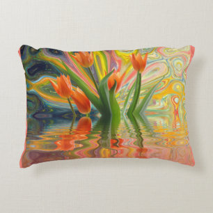 Coussins Décoratifs Fleurs de printemps colorées Tulipes