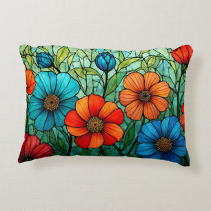 Coussins Décoratifs Fleurs de verre coloré