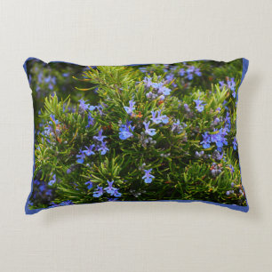 Coussins Décoratifs Fleurs Flore Vert Plein Fleur Bleu