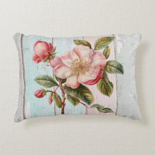 Coussins Décoratifs Fleurs fraîches Bois peint rustique moderne Artsy