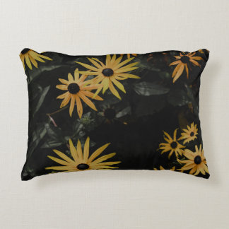 COUSSINS DÉCORATIFS FLEURS JAUNES