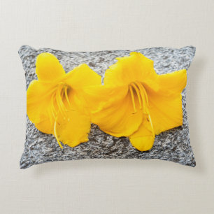 Coussins Décoratifs fleurs jaunes de jour en pleine floraison