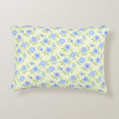 Coussins Décoratifs Fleurs Joyeuses Arrière - plans Jaunes (Dos)