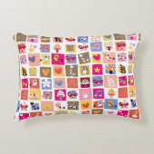 Coussins Décoratifs fleurs mignonnes, oiseaux, coeurs carré motif (Devant)