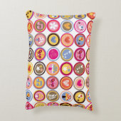 Coussins Décoratifs fleurs mignonnes, oiseaux, motif de coeurs (Dos(Vertical))