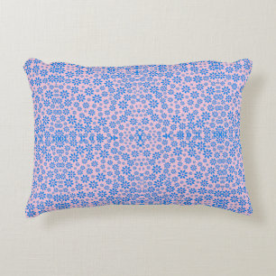 Coussins Décoratifs Fleurs minuscules Motif.Bleu 02.b Rose BG